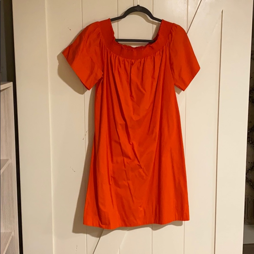 Off the shoulder cotton dress